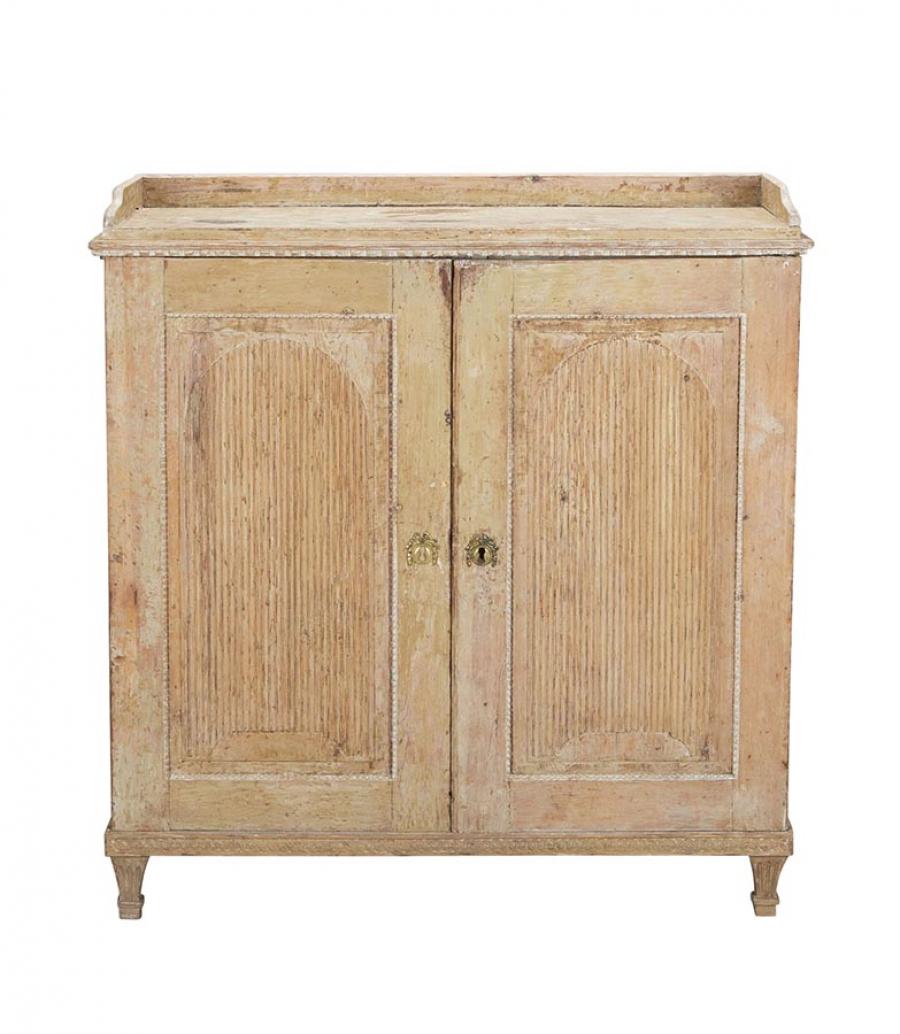 18th Century Swedish Period Buffet Scraped to Original Paint