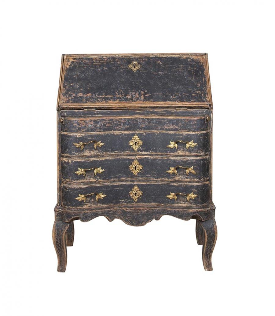 Late 18th Century Swedish Period Rococo Secretaire